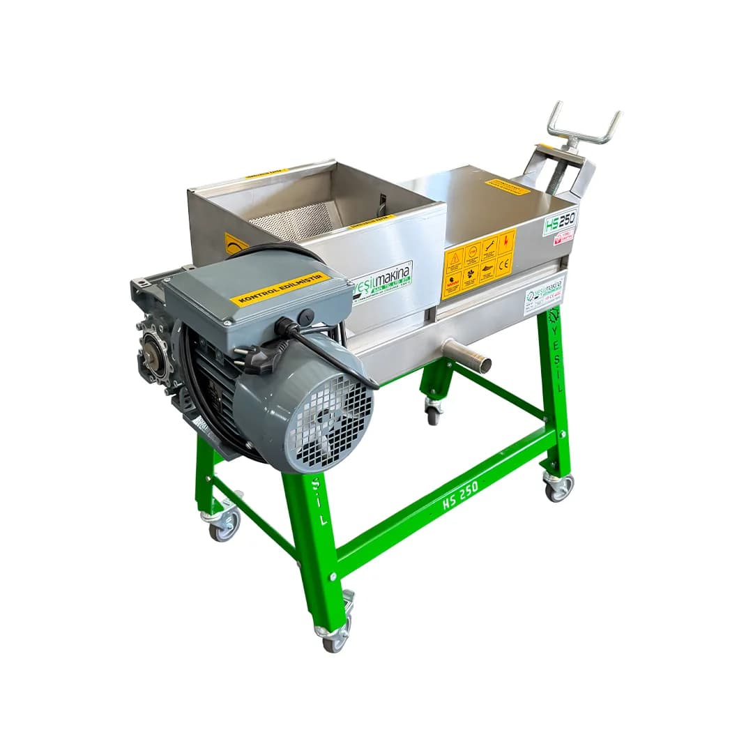 Helezonlu Şıra Makinesi (Üzüm Sıkma) - HS 250 Kg/Saat