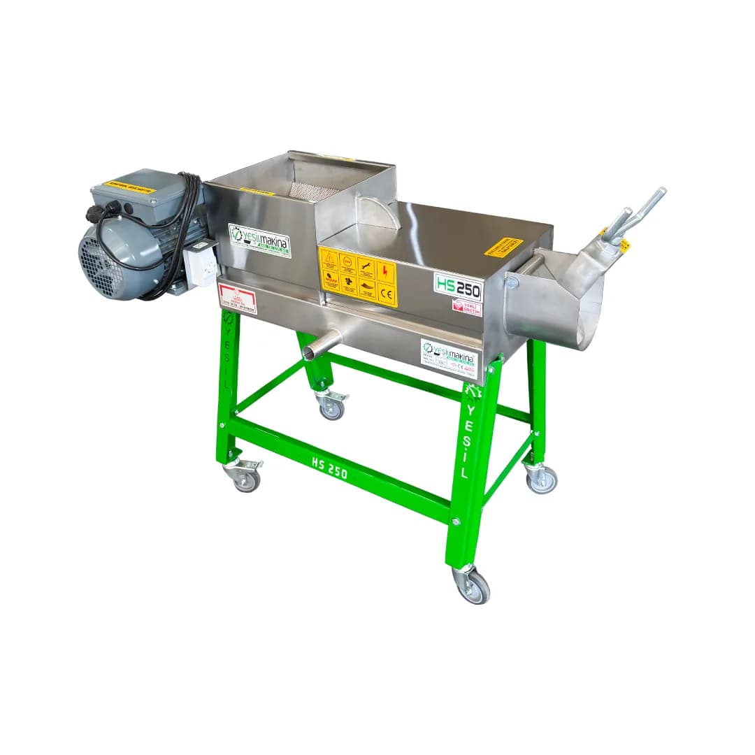 Helezonlu Şıra Makinesi (Üzüm Sıkma) - HS 250 Kg/Saat